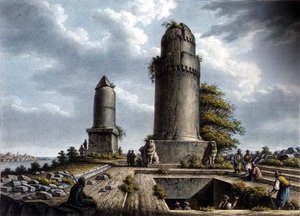 Monumentos cerca de Tortosa, publicado por William Watts