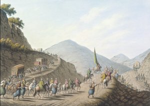 La montaña de los Balcanes, lámina 2, pub. por William Watts de Luigi (after) Mayer