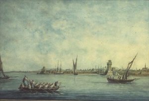Vista de Rodas desde el mar