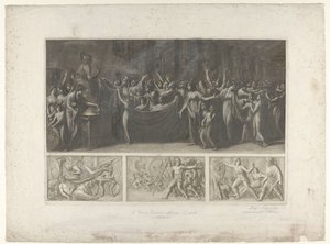 Cuatro escenas de la Guerra de Troya de Luigi Ademollo