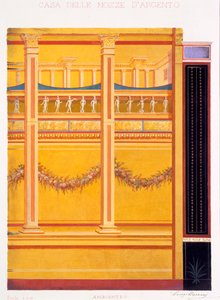 Decoraciones murales de la Casa de la Boda de Plata, Pompeya, 1897 de Luigi Bazzani
