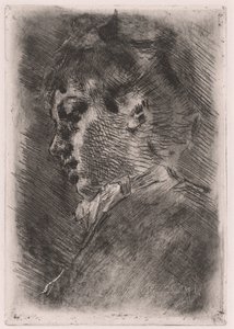 Retrato de una Joven en Perfil de Luigi Conconi