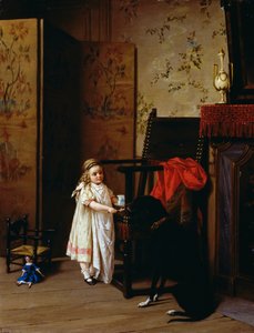 Desayuno para dos, de Luigi Crosio (1835-1915), óleo sobre tabla, 42x32 cm de Luigi Crosio