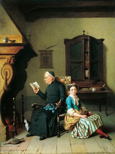 Biblia del cura, de Luigi Crosio (1835-1915), óleo sobre lienzo, 51x69 cm de Luigi Crosio