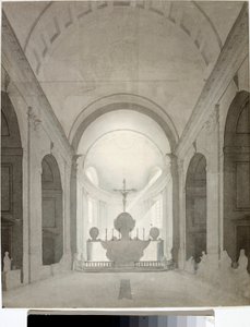 Vista interior de una iglesia de Luigi Garibbo
