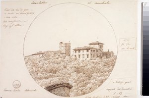 Vista telescópica de la Torre del Gallo en Arcetri cerca de Florencia de Luigi Garibbo