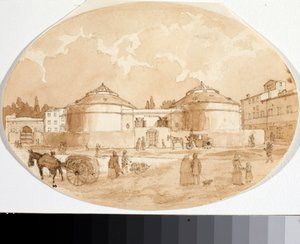 Vista de la plaza Porta al Prato en Florencia de Luigi Garibbo