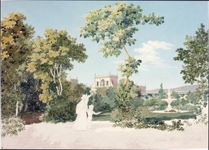 Vista de Villa Corsi en Sesto Fiorentino cerca de Florencia de Luigi Garibbo