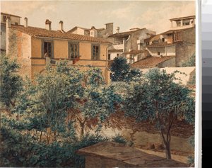 Vista de casas en Florencia de Luigi Garibbo
