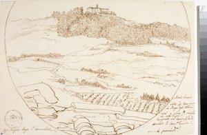 Vista del monte Senario cerca de Florencia de Luigi Garibbo