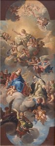 María presentando a Santa Catalina de Siena a Cristo