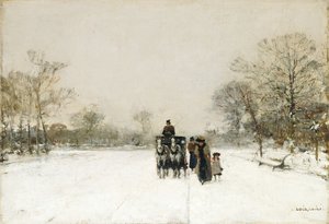 En la nieve