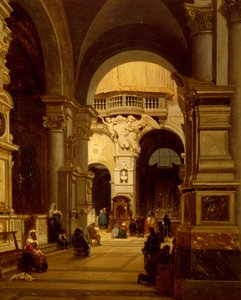 Iglesia de Santa María del Popolo en Roma, de Luigi Marchesi (1825-1862) de Luigi Marchesi