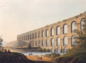 Acueducto cerca de Belgrado por Luigi Mayer