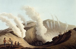 Cráter en la Isla de Volcán de Luigi Mayer