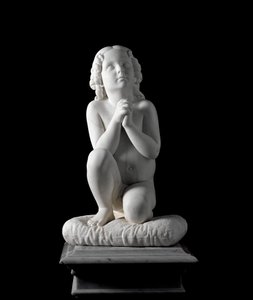 Niño pequeño en oración. Escultura de mármol de Luigi Pampaloni (1791-1847), circa 1827. de la colección del Príncipe Odon di Savoia de Luigi Pampaloni