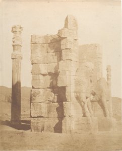 Puerta de entrada a las ruinas de Persépolis, 1858 de Luigi Pesce