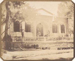 Zerghiandeh. Casa de campo del ministro ruso, Teherán, 1858 de Luigi Pesce