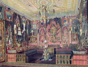 El Salón Árabe en el Palacio de Catalina en Tsarskoye Selo, c.1850 de Luigi Premazzi