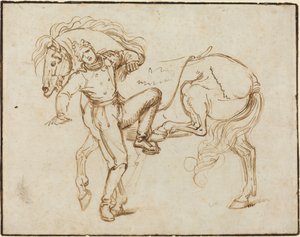 Jinete Montando un Caballo de Luigi Sabatelli I