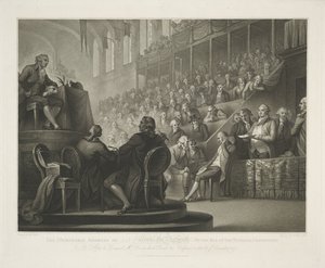 Toespraak van Lodewijk XVI El memorable discurso de Lewis XVI en el bar de la Convención Nacional (título sobre el objeto) de Luigi Schiavonetti