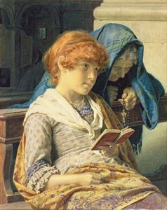 En la iglesia, 1883 de Luigi da Rios