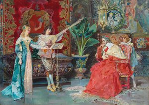 Un interludio musical, 1881