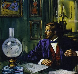 Gauguin esperaba volver a Francia, pero su amigo le convenció para que se quedara en Tahití (litografía en color).