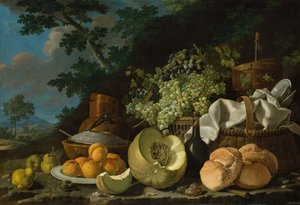 La comida de la tarde La Merienda, ca. 1772 de Luis Egidio Melendez