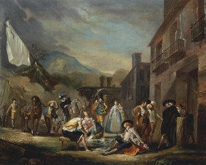 Un picnic en una posada rural de Luis Paret y Alcazar
