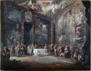 Carlos III cena en presencia de la corte