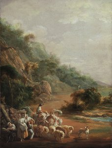 Escena con aldeanos, 1786