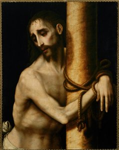 "Cristo atado a la picota (madera)