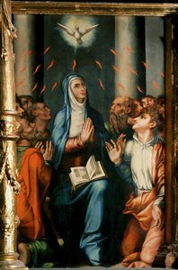 El milagro de PentecoSt (pintura sobre lienzo)