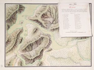 Carta del río Valdivia y alrededores, Chile de Luis de Surville