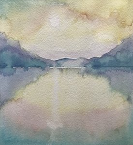 Lago Pastel Mountain de Luisa Millicent