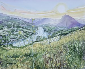 Amanecer en el valle del río de Luisa Millicent