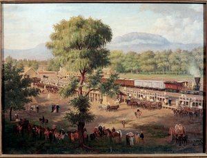 Vista del ferrocarril del valle de México