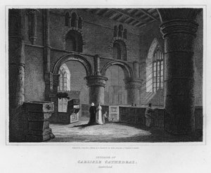 Interior de la catedral de Carlisle, Cumberland de Luke (after) Clennell