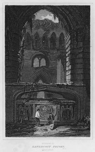 Interior del priorato de Lanercost, Cumberland de Luke (after) Clennell