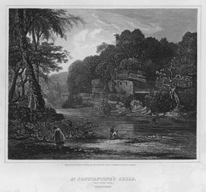 Las celdas de San Constantino, cerca del Castillo de Corby, Cumberland