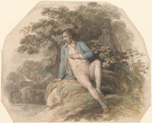 Figura en un paisaje de Luke Clennell