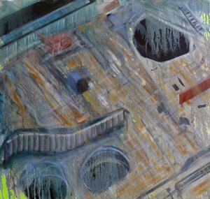 Metastructura V, 2015 (óleo sobre lienzo)