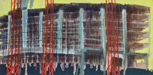 Work in Progress I, 2014 (óleo y acrílico sobre lienzo)
