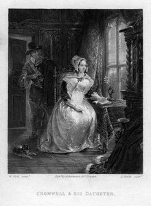 Cromwell y su hija, siglo XIX de Lumb Stocks