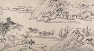 Paisaje fluvial en otoño, 1661 de Luo Mu