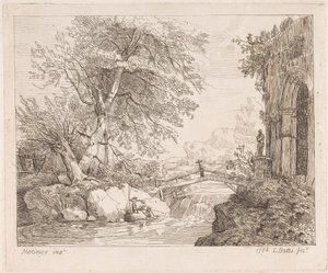 Paisaje con ruinas clásicas de Lydia Bates