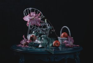 Manzanas melancólicas y clemátides de Lydia Jacobs