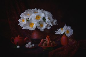 Peonías melancólicas y lichis de Lydia Jacobs