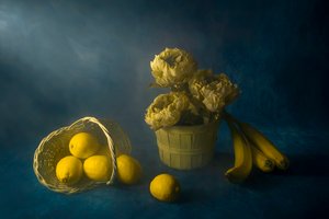 Flores amarillas y limones de Lydia Jacobs
